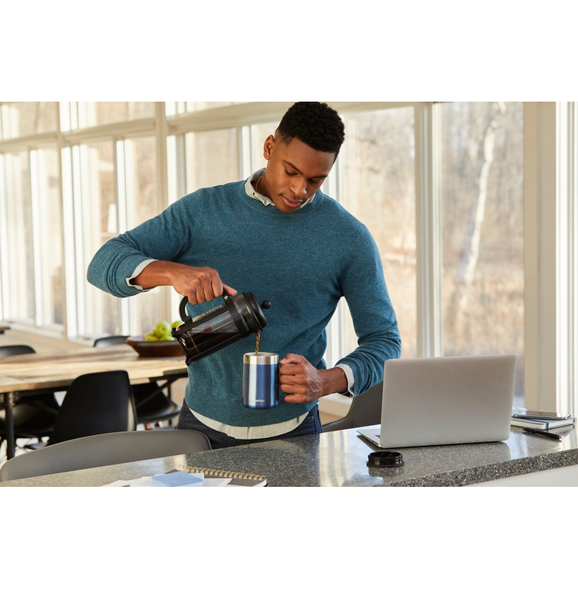 Contigo Streeterville THERMALOCK™ Desk Mug, 420 ml (Blue Corn)